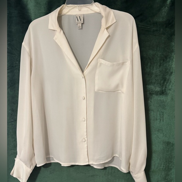 Women's Cream Blouse - Picture 2 of 3